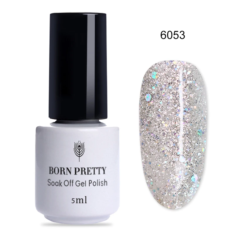 6053 BORN PRETTY одношаговый УФ-Гель-лак красочный замачиваемый Маникюр УФ-гель для дизайна ногтей лак для ногтей гель лак 5 мл Базовое покрытие - Цвет: 6053