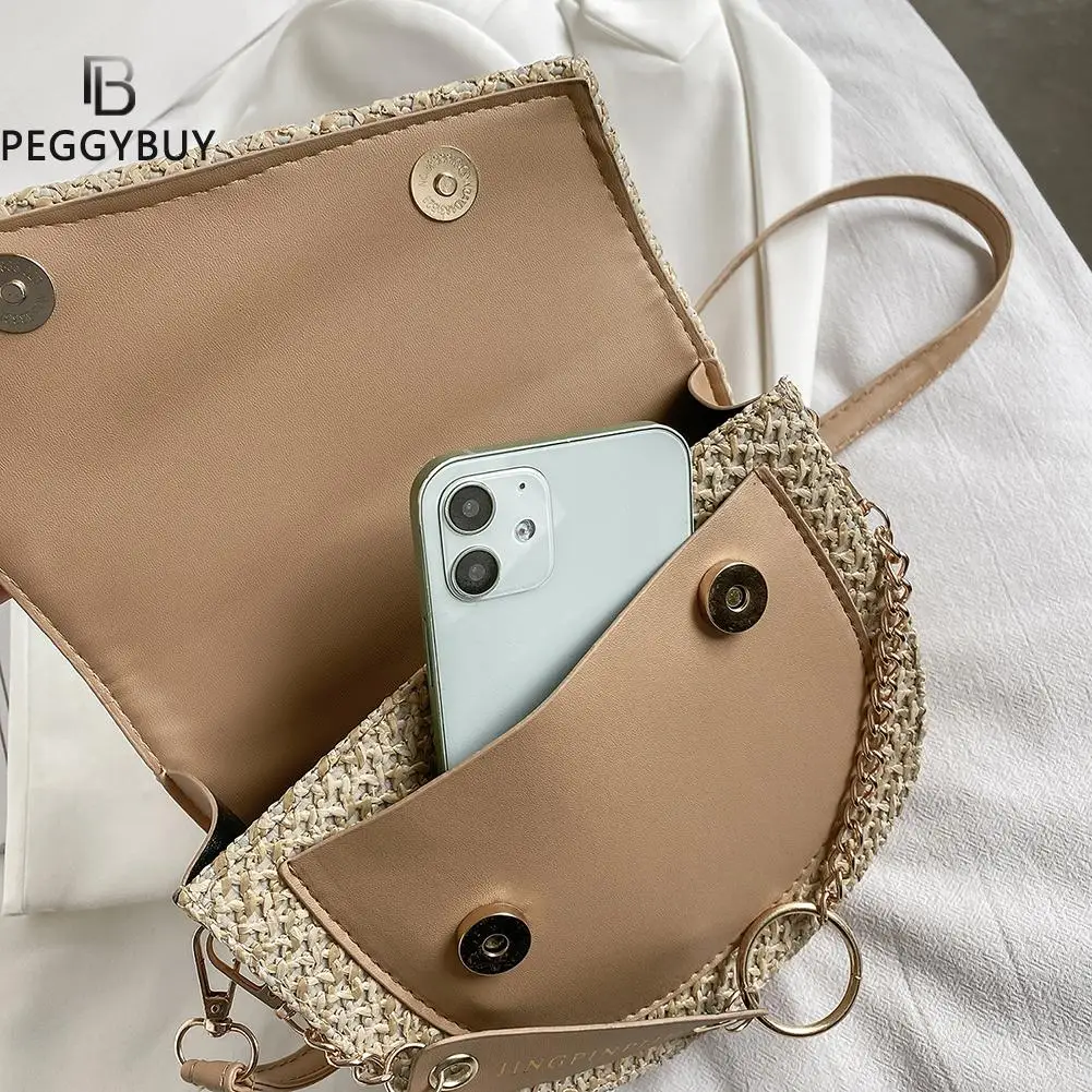 

Fashion Women PU Leather Woven Patchwork Shoulder Crossbody Messenger Saddle Bag Casual Ladies Small Handbags Purse