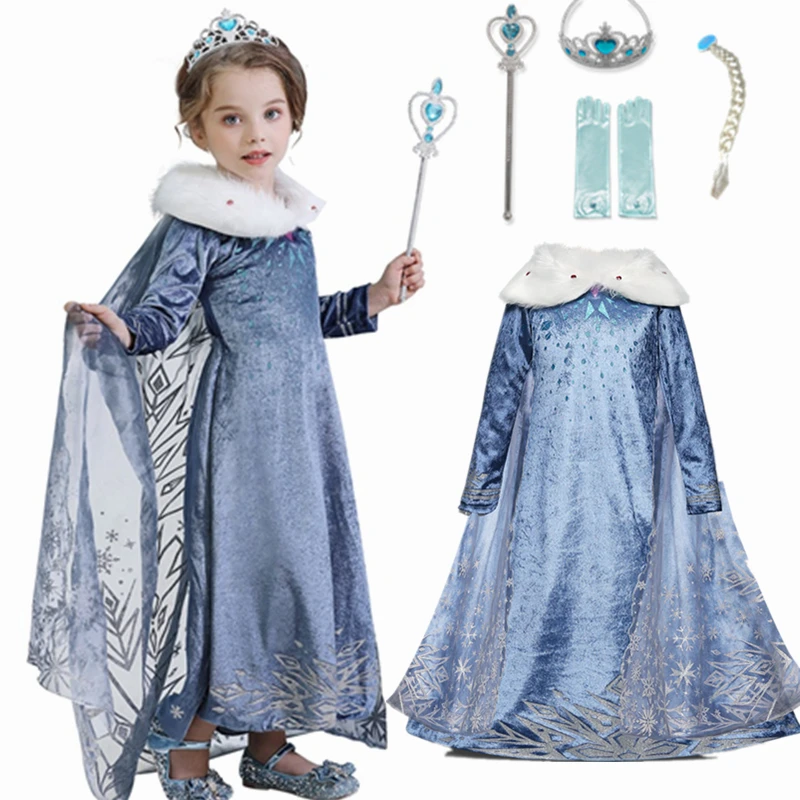 Белоснежный костюм принцессы косплей-вечеринка на Хэллоуин платье для девочек