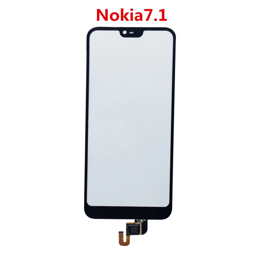 Внешний экран для Nokia 2 3 4 7 1 6 Plus дигитайзер Датчик Передняя Сенсорная панель