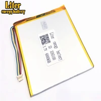 1 0mm 5pin connector pc 3 7 v 3595100 6000mah rechargeable lipo battery solar li ion polymer lithium battery tablet pc