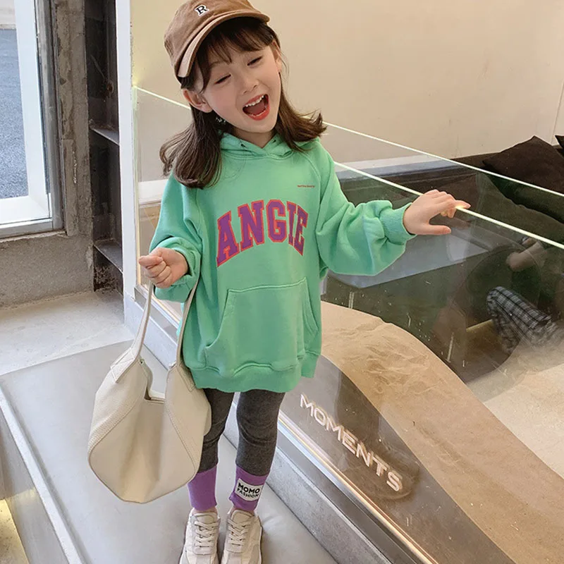 

Menoea Toddler Girls Letters Sweatshirts Fall Winter Casual Clothes for Baby Kids Girl Children's Clothing Hoodies Solid Tops