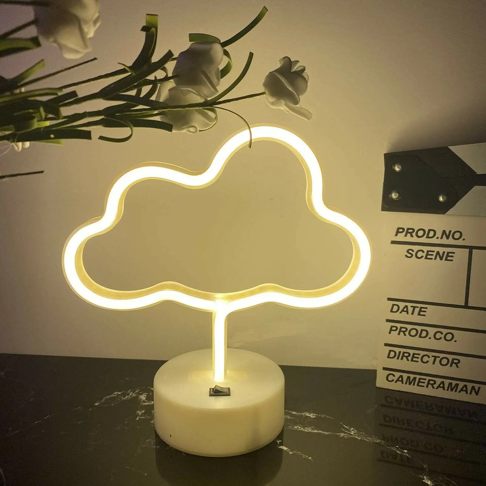 

LED Cute Cloud Neon Light Sign Indoor Fairy Decor Neon Sign USB or 3AA Battery For Home Christmas Wedding Holiday Bar Decoration