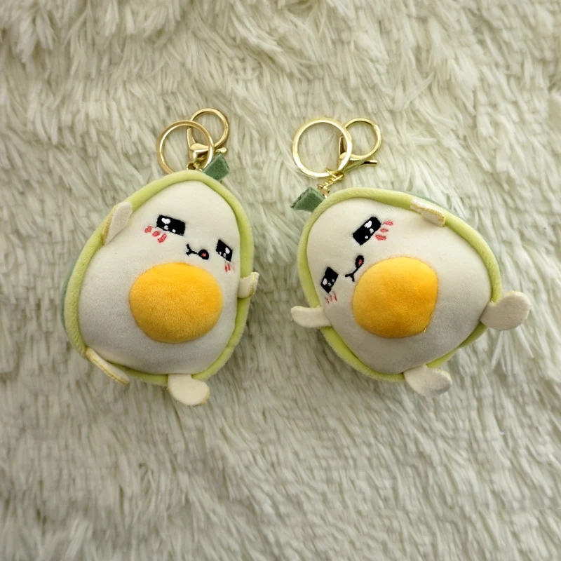 Новый 10 см Забавный авокадо плюшевый брелок креативный мультфильм мобильный
