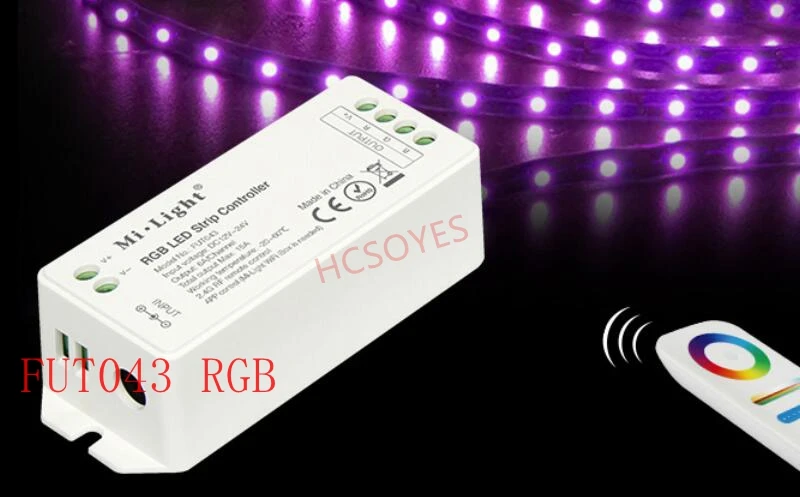 MIlight FUT043 FUT044 FUT045 2,4G RGB контроллер Wifi RGB CCT сенсорный пульт дистанционного управления 12 В~ 24 В RGB/RGBW