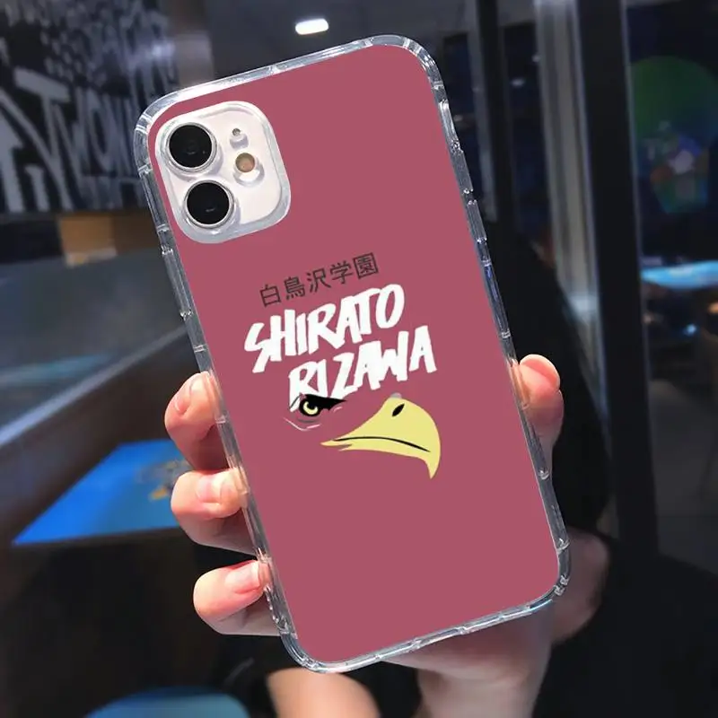 

HAIKYUU!! School badge style Phone Case Transparent soft For iphone 5 5s 5c se 6 6s 7 8 11 12 plus mini x xs xr pro max