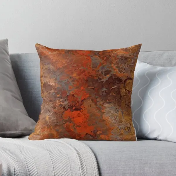 

Gold And Rust Printing Throw Pillow Cover Fashion Wedding Soft Throw Home Office Decorative Decor Cushion Pillows not include