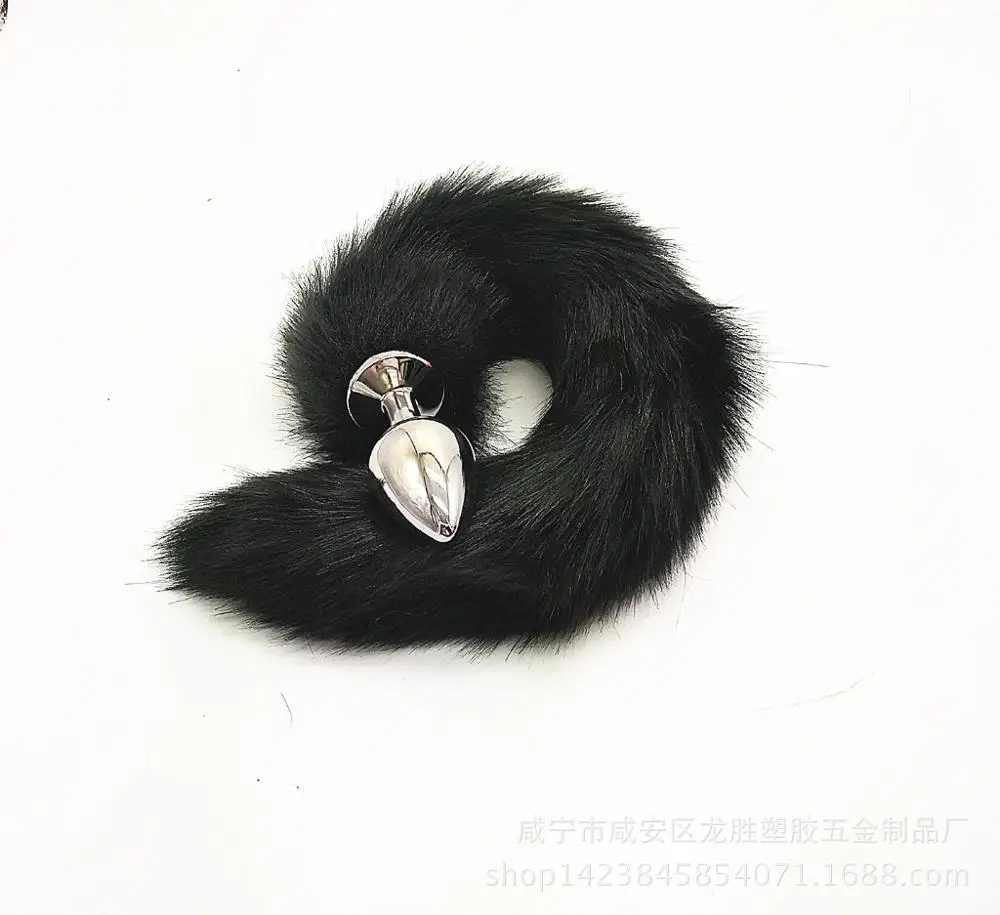 Косплей Фетиш лисий хвост металлический Анальный Анальная животный секс-игрушка