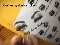 100pcs custom eyelash box stickers transparent stickers logos lip balm stickers lipstick labels lip gloss tube stickers