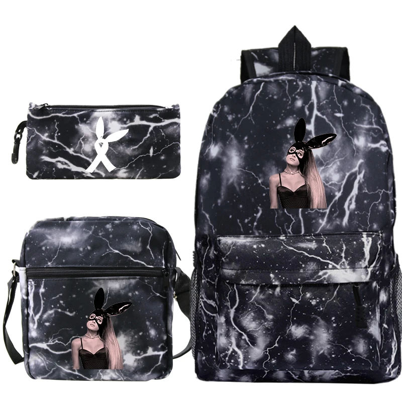 Модная сумка Mochila Ariana Grande, рюкзак с принтом, школьная сумка для мальчиков и девочек, сумка для путешествий/ноутбука, сумка с ручкой через плечо, сумка