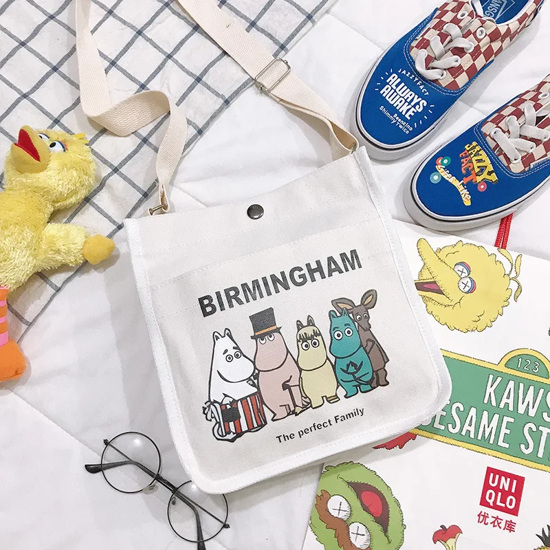 Сумка Moomins Корейская версия модная сумка через плечо Международная