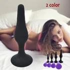 Анальная секс-игрушка для пар, анальная пробка черного и фиолетового цвета, анальная силиконовая стимуляция, массажный фаллоимитатор простаты, секс-игрушка для взрослых-50