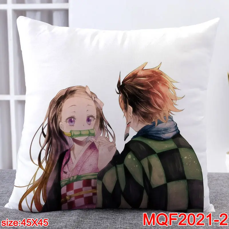 45X45CM аниме демон убийца Kimetsu без Yaiba Подушка CoversDakimakura чехол 3D печать двусторонняя
