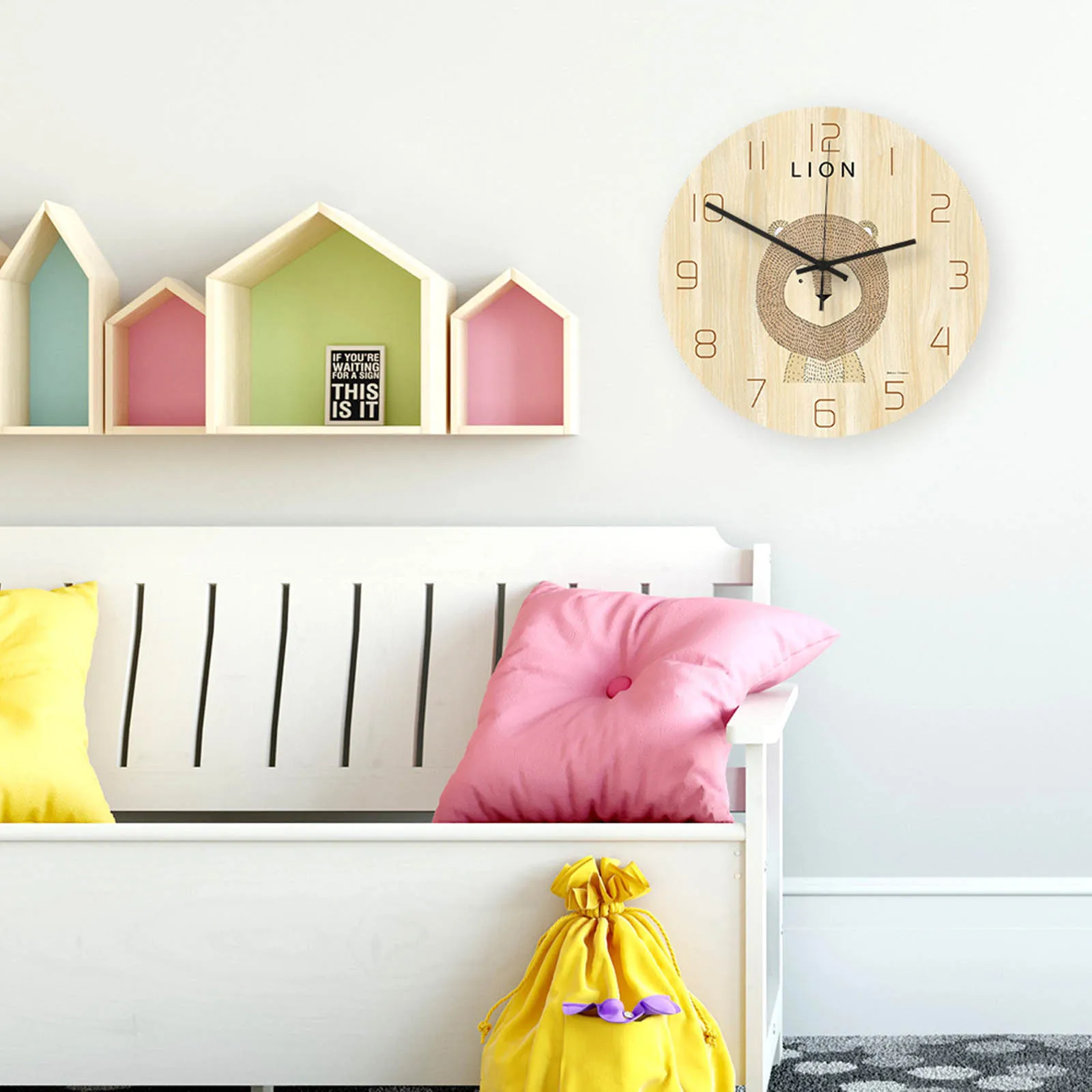 Настенные часы в скандинавском стиле с милыми животными креативные Мультяшные