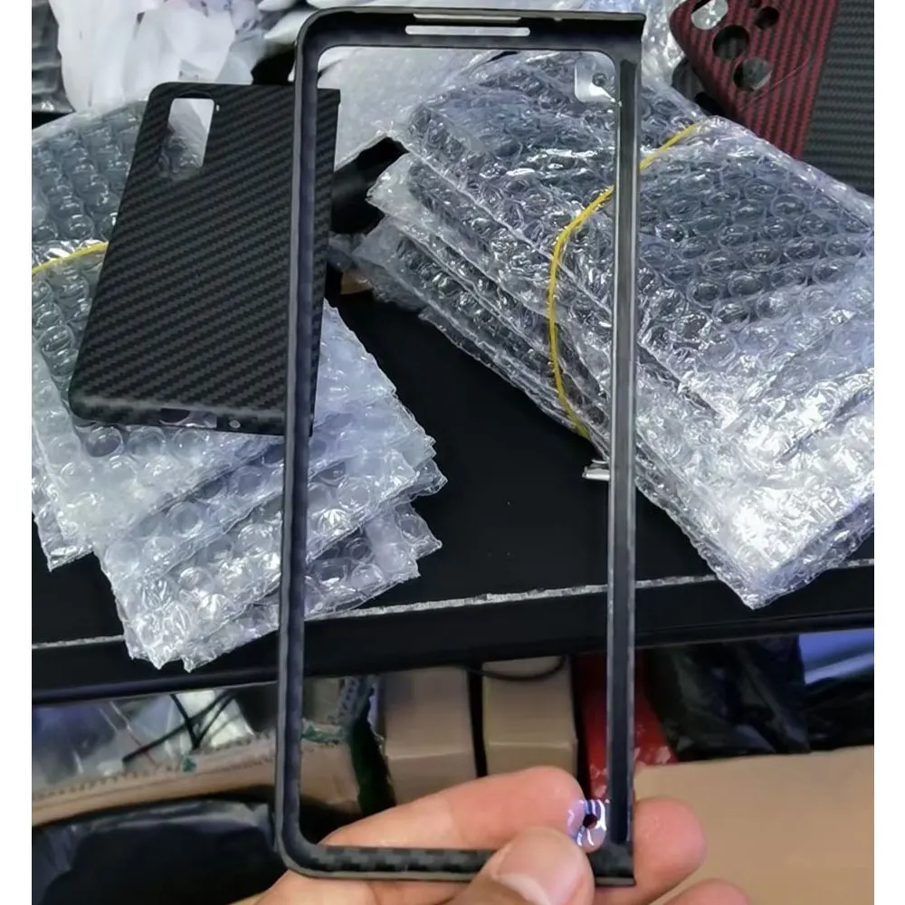 yierfa carbon fiber protective case for samsung galaxy z fold 3 case ultra thin back cover for galaxy z fold 2 5g phone shell free global shipping