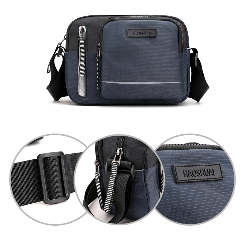 Модная новинка 2021 нейлоновая Мужская Диагональная Сумка через плечо