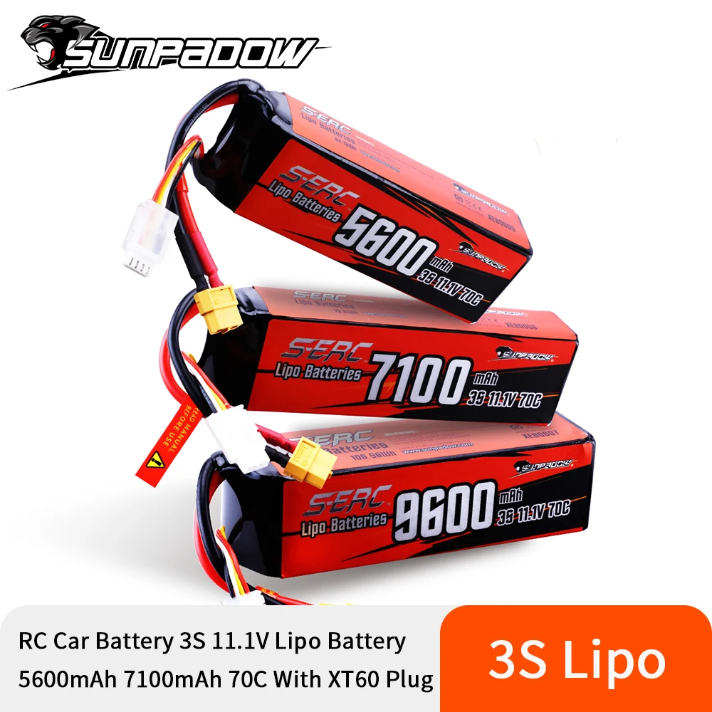 Аккумулятор Lipo Sunpadow 3S 11 1 В для радиоуправляемых автомобилей грузовиков танков