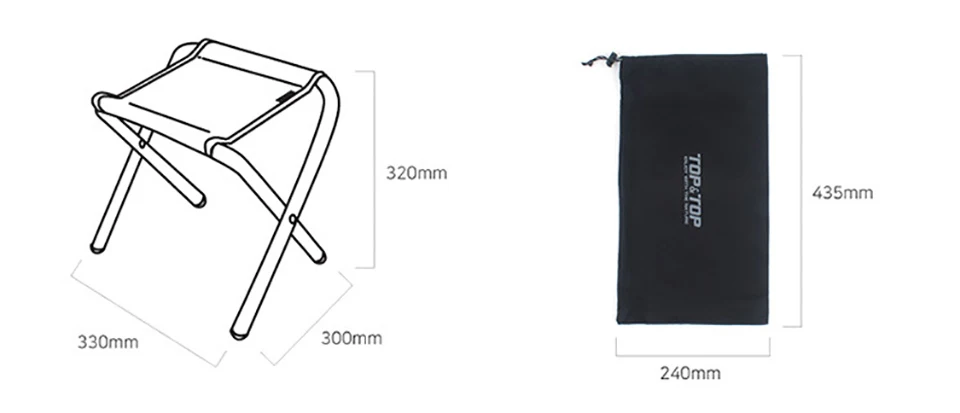 Портативный складной рыболовный стул 33*30*32 см уличное легкое складное кресло для