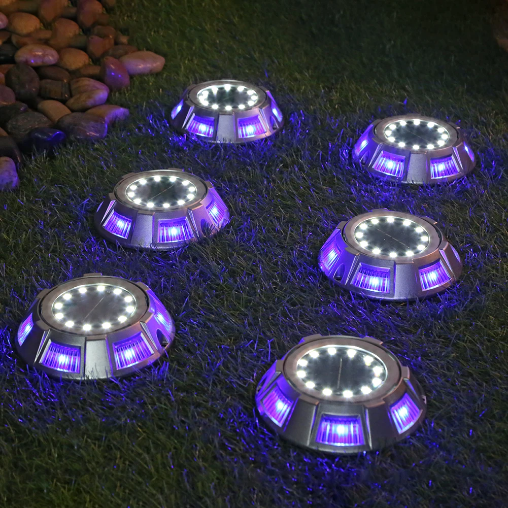 

8 шт. Солнечный садовый светильник s 12LED садовый светильник наружный водонепроницаемый Солнечный газон подземный ландшафтный светильник дл...