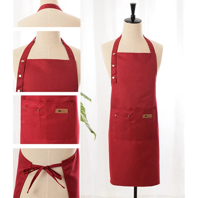 

Unisex Multi-functional Fashion Overalls Catering Food Waterproof Anti-fouling Sling Adjustable Apron