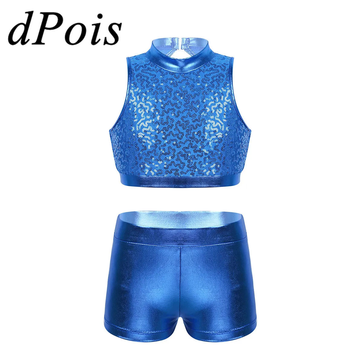 Детский блестящий костюм балерины для девочек Танцевальный Костюм Балерины