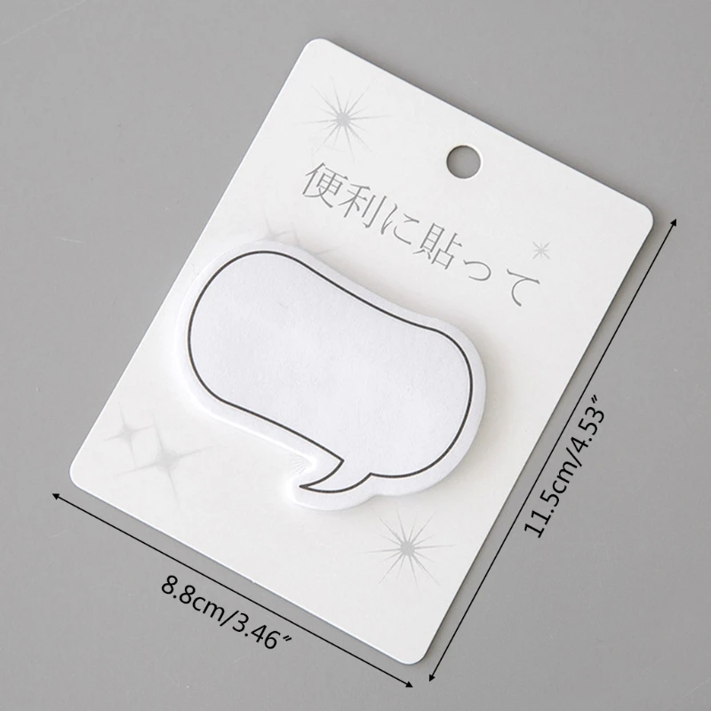 

4Pcs Creative Memo Pad Sticky Notes Writing Pads Label Mark Stickers Stationery Supplies