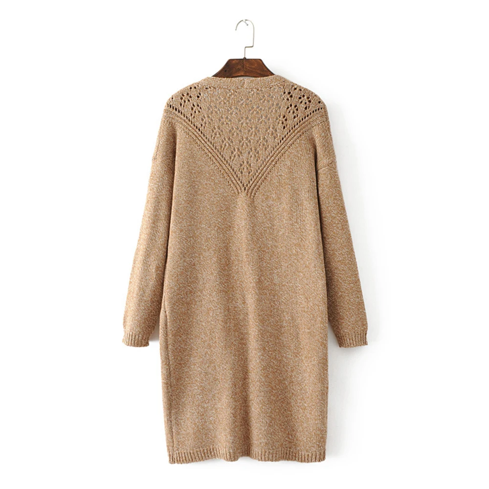 Женская просторная вязаная кофта 2019 теплая Осенняя Верхняя одежда Один размер