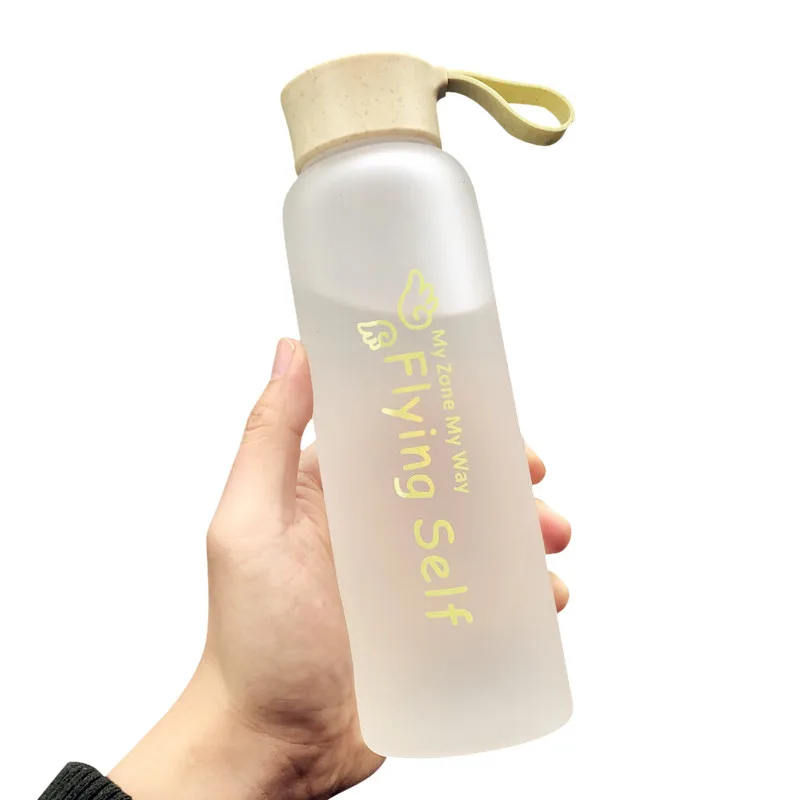 Cute Gallon Water Bottle Silicone Tea Plastic Reusable Children Drink Straw Borraccia Termica Home Decor JJ60WB | Дом и сад