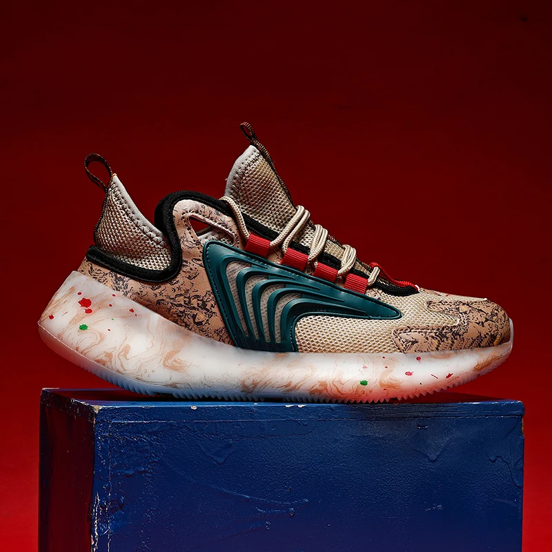 Кроссовки мужские сетчатые для бега дизайнерская модная обувь папы дышащие