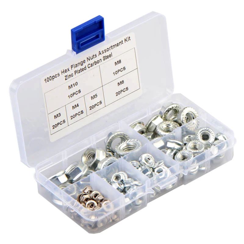 100 шт. шестигранные гайки из углеродистой стали М3 М4 М5 М6 М8 М10 DIN6923 | Обустройство