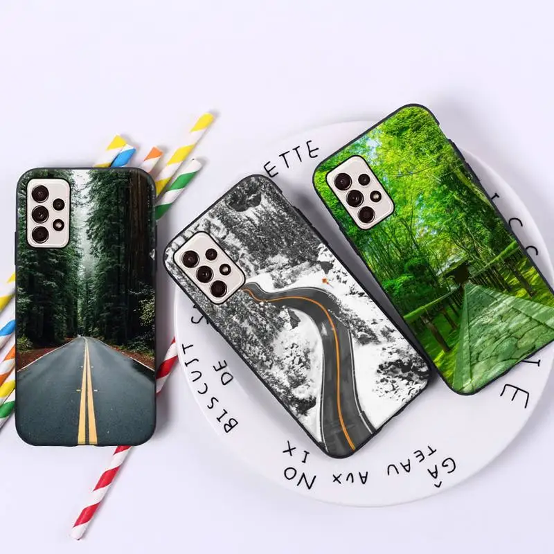 

Travel landscape road pattern Phone Case For Samsung galaxy A S note 10 12 20 32 40 50 51 52 70 71 72 21 fe s ultra plus
