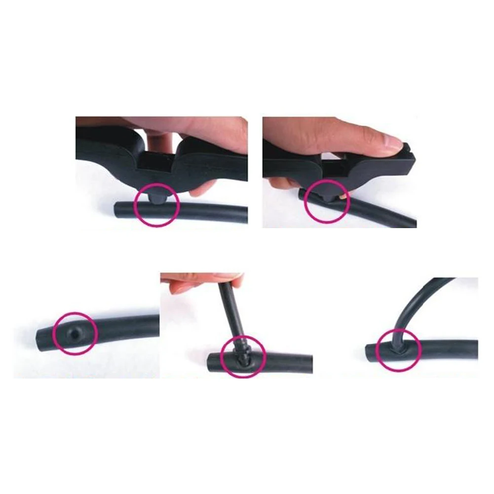 1 шт. шланг дыроколы отверстия отверстие черный перфоратор для пластика штуцера