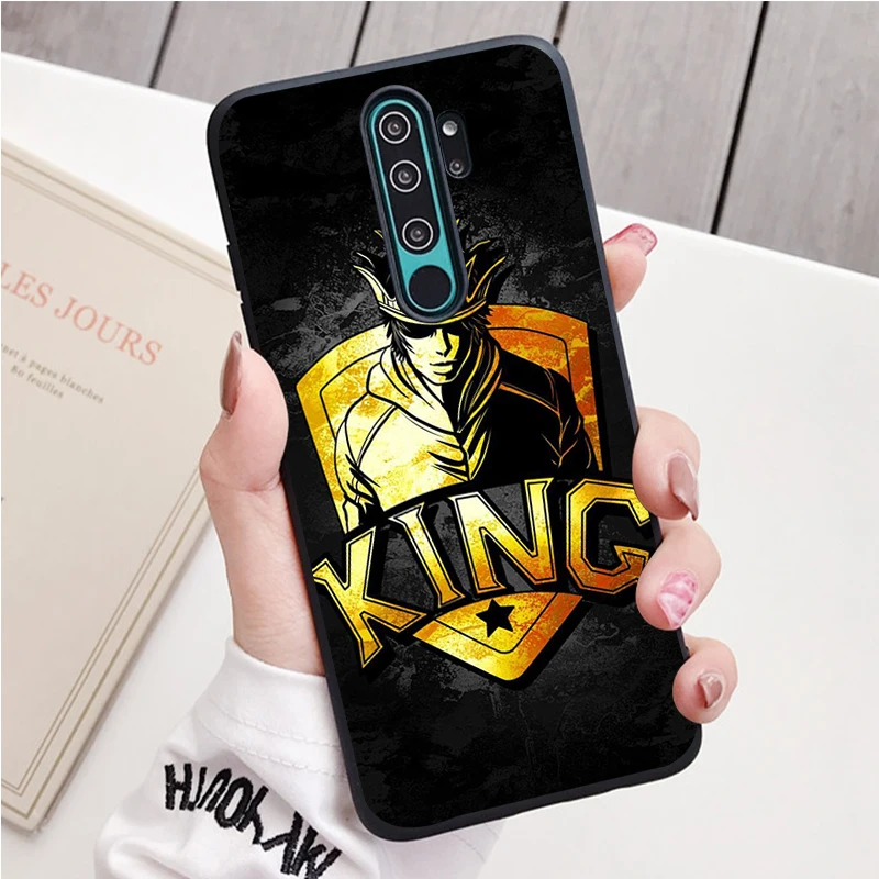 Король и королева Корона черный силиконовый чехол для мобильного телефона Redmi note