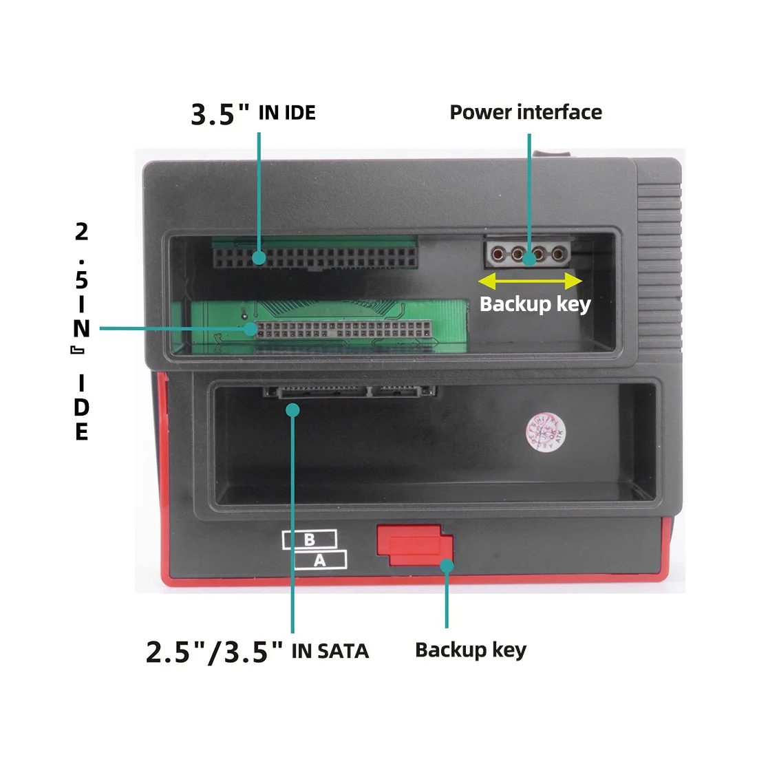 SATA HDD док-станция 2,5/3," для жесткого диска SATA с IDE Док-станция Клон USB 2,0 подставка для концентратора MS/M2/XD/CF/SD/TF кардридер 480 Мбит/с