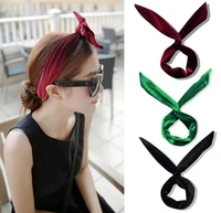 50pcslot diy simple multi velour iron wire rabbit ears head bands large size headbands hair styling tools accessory ha1565