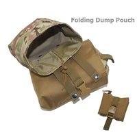 tactical folding magazine dump pouch airsoft military foldable recovery mag ammo drop pouch molle bag pack for hunting paintball