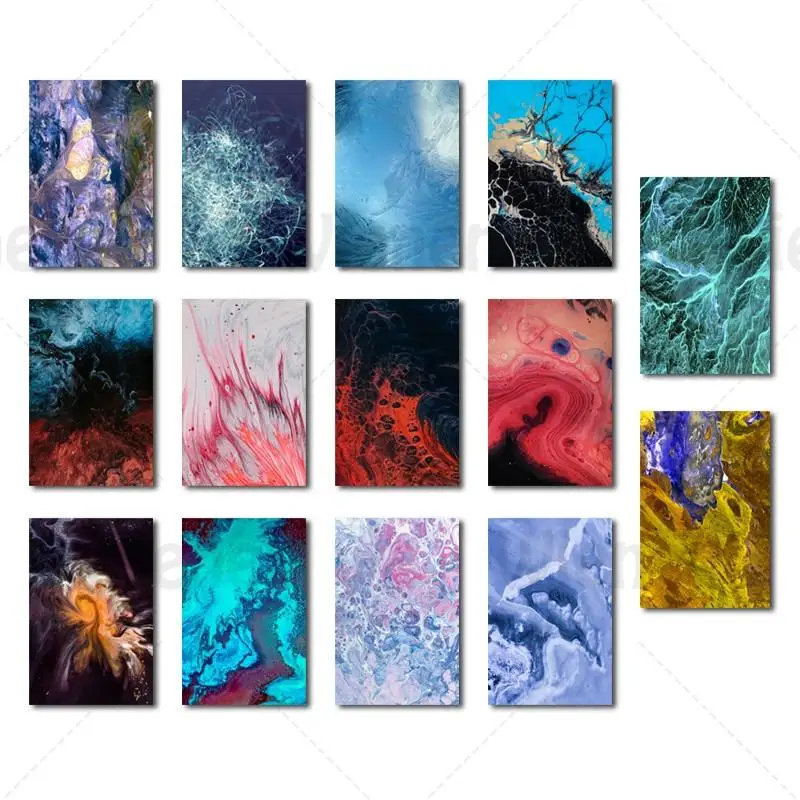 

Home Decoration Cloud Sea Wave Texture Colorful Pattern Abstract Bedroom Living Room Toilet Wall Decoration Painting Frameless