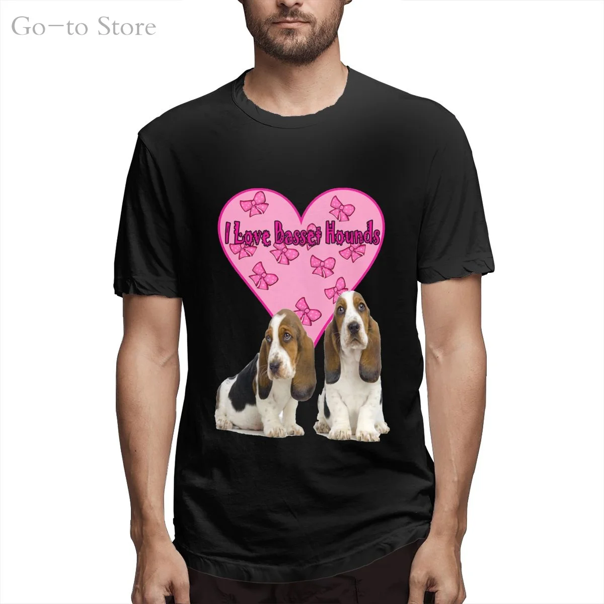 

Basset Hound Dog, I Love Basset Hounds T Shirt - Choice Of Size & Colours!