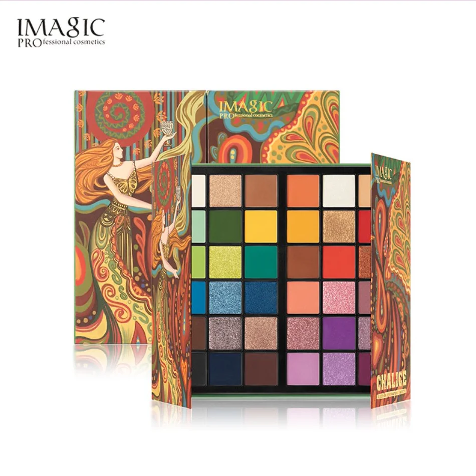 

IMAGIC New 36 Colors Eyeshadow Matte Make Up Palette Shimmer Pearlescent Rainbow Holy Grail Palette Eyeshadow Powder Cosmetics