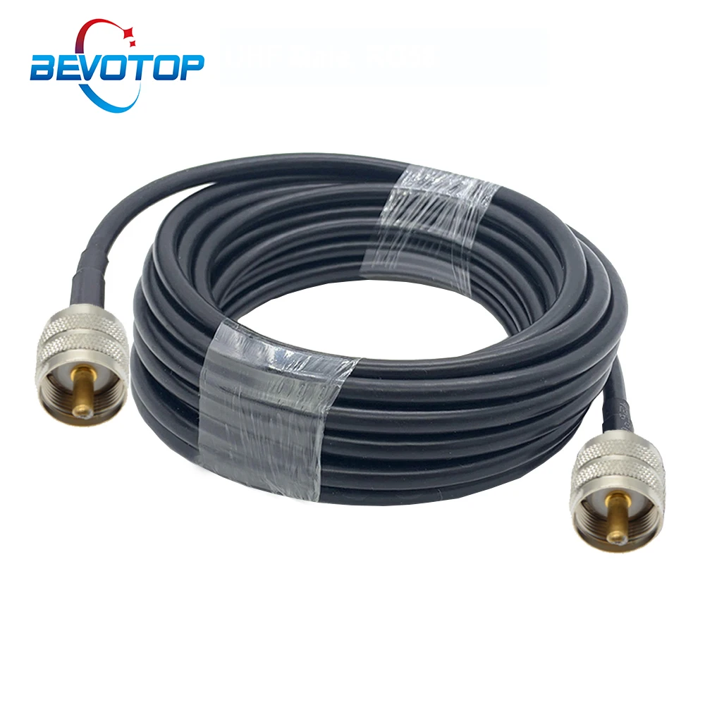 BEVOTOP LMR240 кабель PL259 УВЧ штекер к RF адаптер коаксиальный 50-4 отрезок удлинитель для