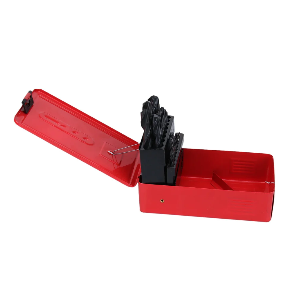 

25Ps HSS High Steel Drill Bit Set Drilling Bits Kit for Metal Copper and Wood with Durable Carry Case