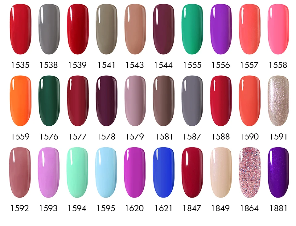 NAILCO 10 шт. Гель-лак для ногтей Светодиодный УФ-гель для жидкость для снятия лака от гель лак для ногтей Блеск долговечный Гибридный гвоздь гель Праймер для ногтей искусство