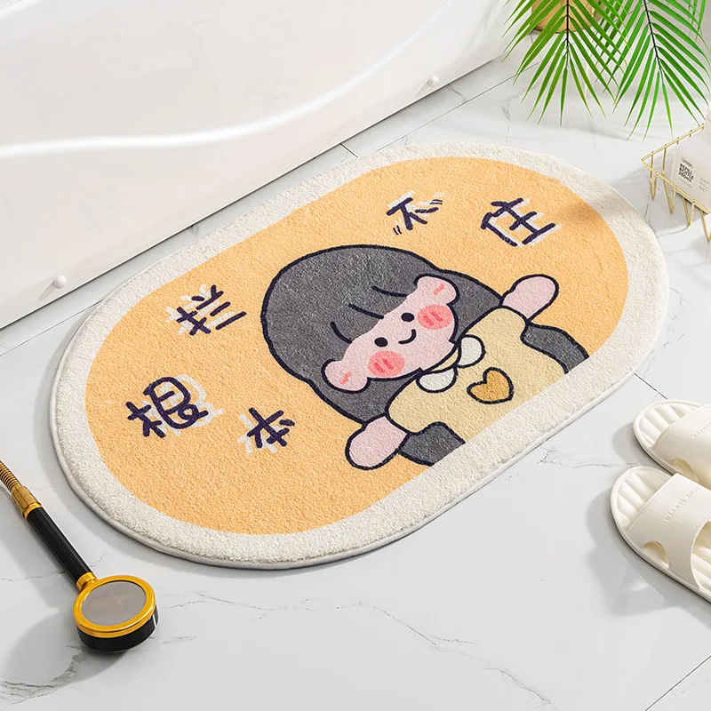 Небольшие яркие напольные мягкие коврики из серии Будды для дома спальни туалета