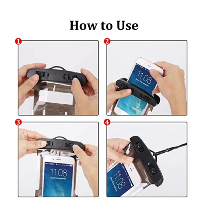 

Oppselve Universal Waterproof Case For iPhone Phone Dry Bag Swimming Underwater Mobile Phone Holder Cover for Outdoor Activities