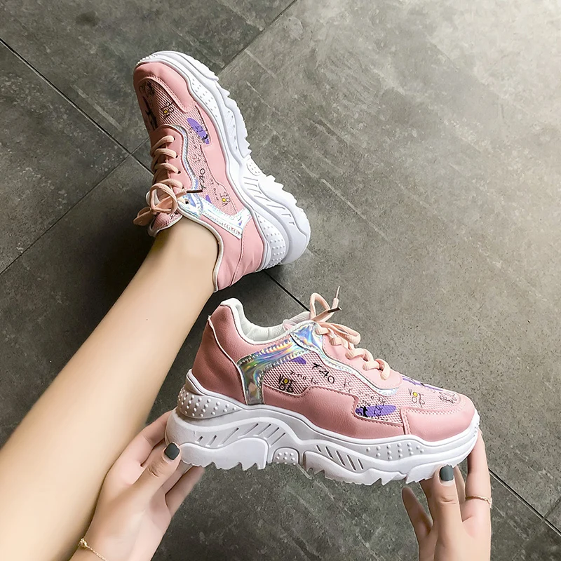 Новинка весенняя женская обувь больших размеров модные сетчатые