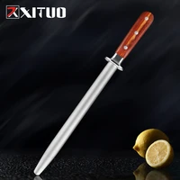 xituo diamond sharpening rod professional chef kitchen home rosewood handle sharpening tool suitable for various knives