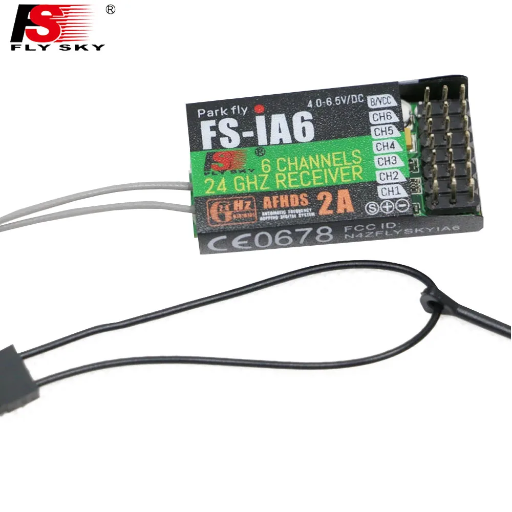 1 шт. FlySky FS-i6 2,4G 6ch передатчик+ FS-iA6B приемник системы ЖК-экран для радиоуправляемого вертолета(с розничной коробкой