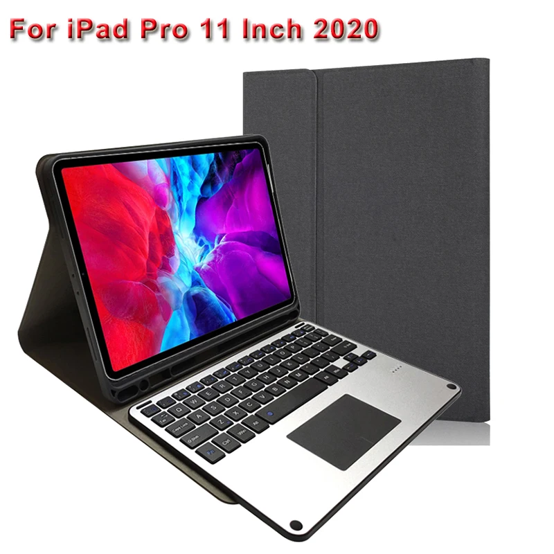 Чехол для iPad Pro 11 2020 с клавиатурой держатель карандаш металлическая панель