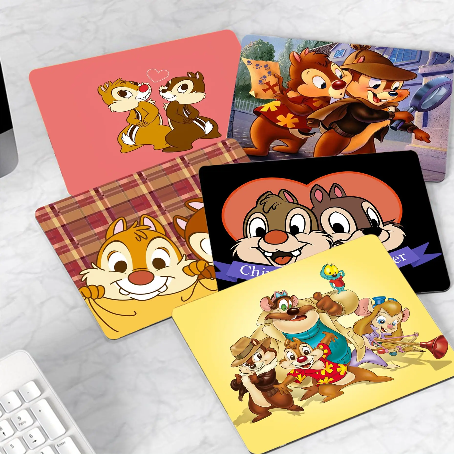 

Disney Chip and Dale Customized MousePads Computer Laptop Anime Mouse Mat Rubber PC Computer Gaming mouse pad