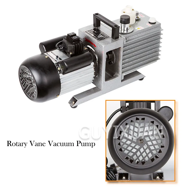Поворотный лопастной вакуумный насос двухступенчатый лабораторный пищевой